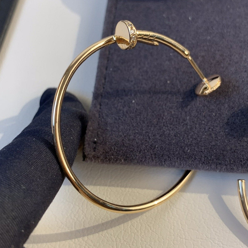 [Lumi Jewels]JUSTE EARRINGS GOLD DIAMONDS 1.8MM