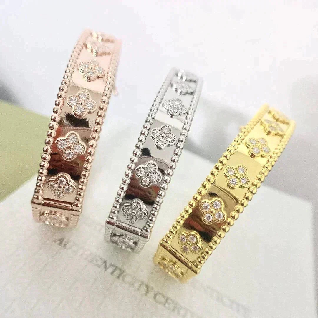 [Lumi Jewels]CLOVER BRACELET 8MM DIAMONDS
