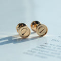 [Lumi Jewels]LOVE EARRINGS PINK GOLD 10MM