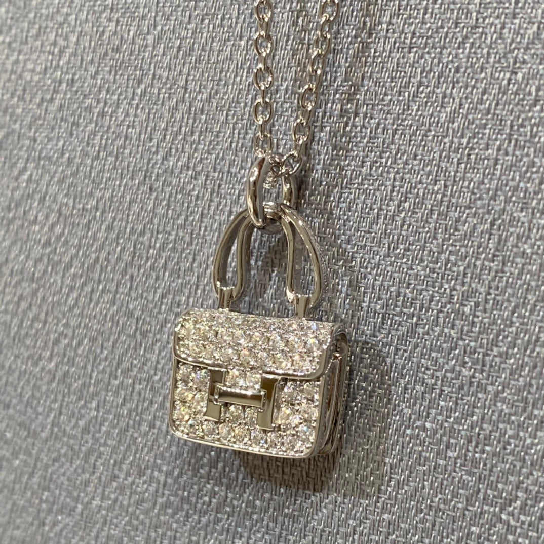 [Lumi Jewels]CONSTANCE PEDANT DIAMOND NECKLACE