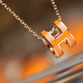 [Lumi Jewels]POP H PEDANT PINK GOLD