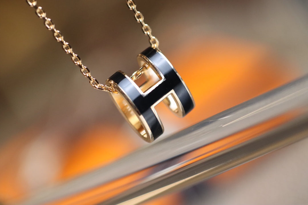 [Lumi Jewels]POP H PEDANT PINK GOLD