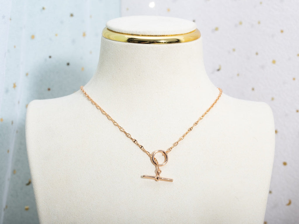 [Lumi Jewels]ECHAPPEE NECKLACE PINK GOLD