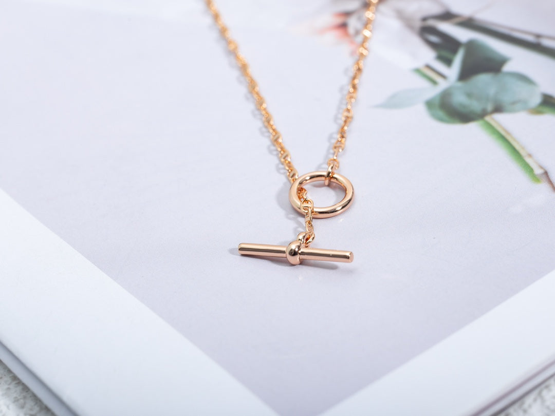 [Lumi Jewels]ECHAPPEE NECKLACE PINK GOLD