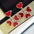 [Lumi Jewels]SWEET CLOVER CARNELIAN EARRINGS