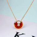 [Lumi Jewels]AMULETTE GOLD CARNELIAN ONYX NECKLACE