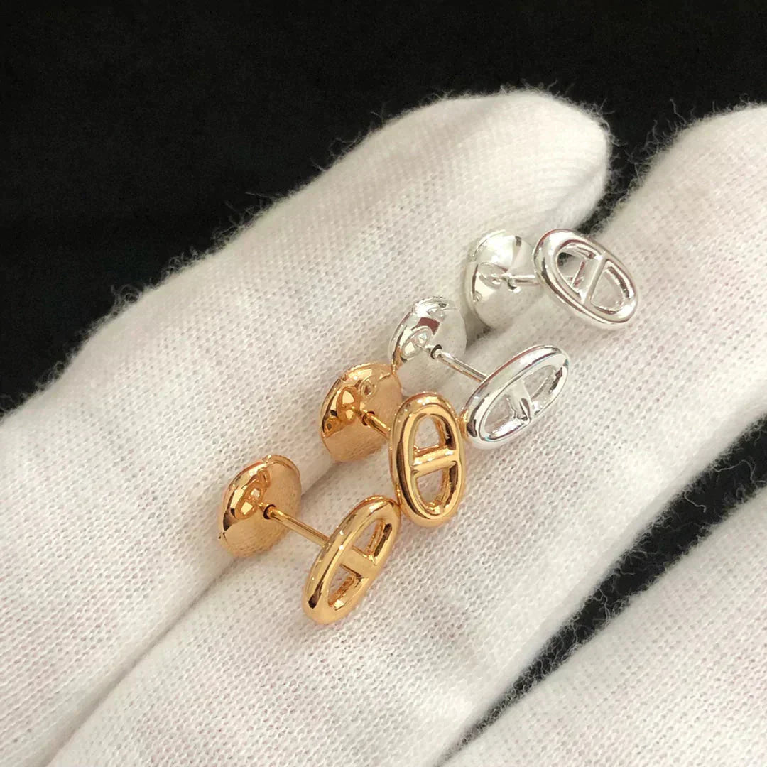 [Lumi Jewels]CHAINE SMALL EARRINGS GOLD AND SILVER
