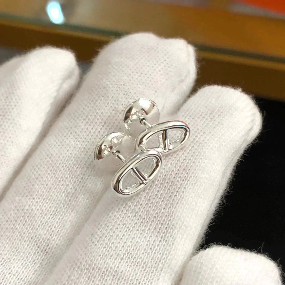 [Lumi Jewels]CHAINE SMALL EARRINGS GOLD AND SILVER