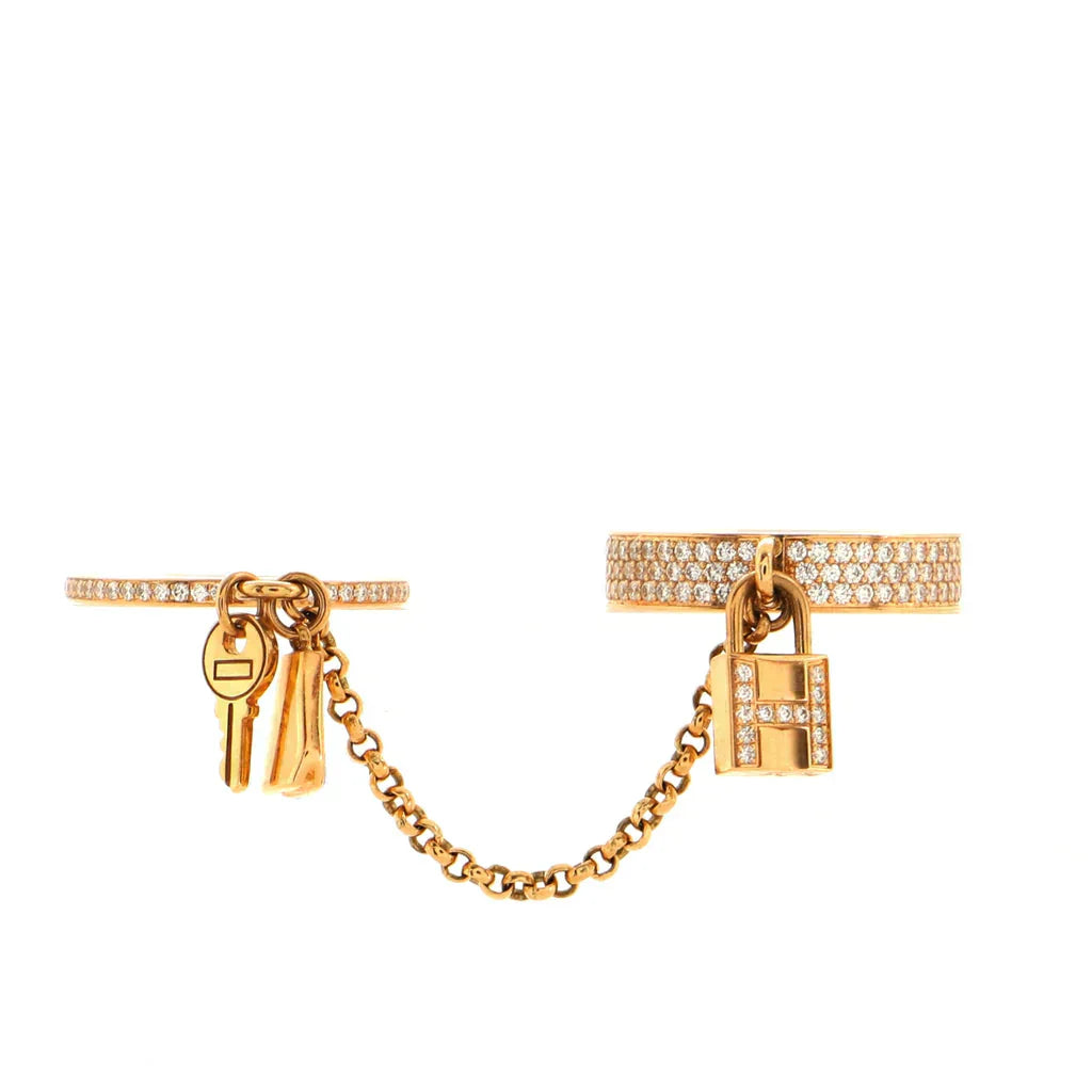 [Lumi Jewels]HM KELLY CLOCHETTE DOUBLE RING IN  WITH DIAMONDS
