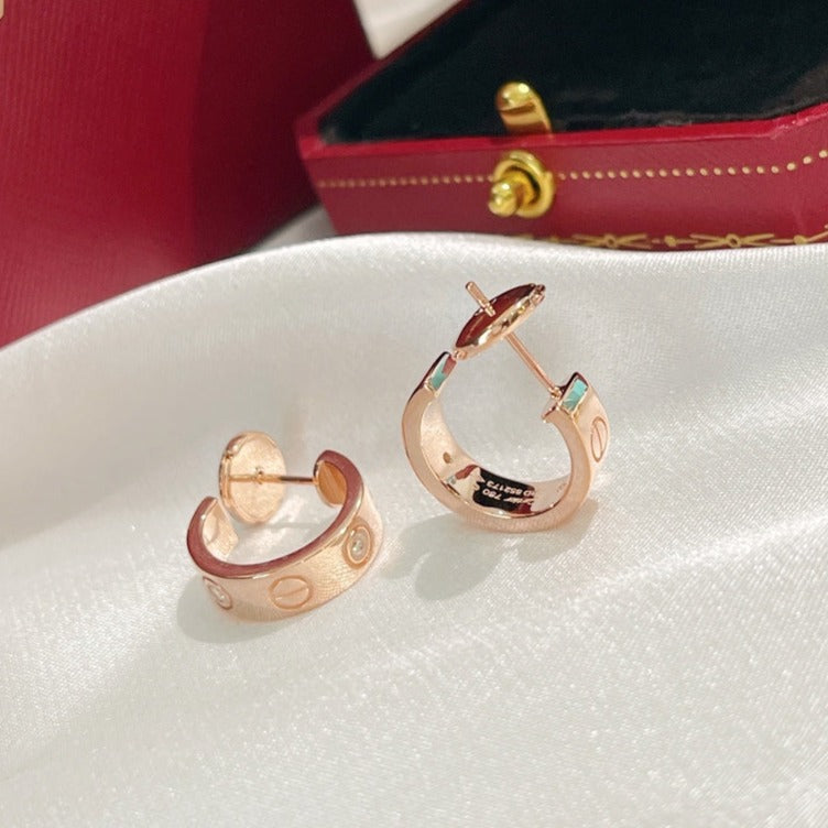 [Lumi Jewels]LOVE EARRINGS 5.7MM 2 DIAMONDS