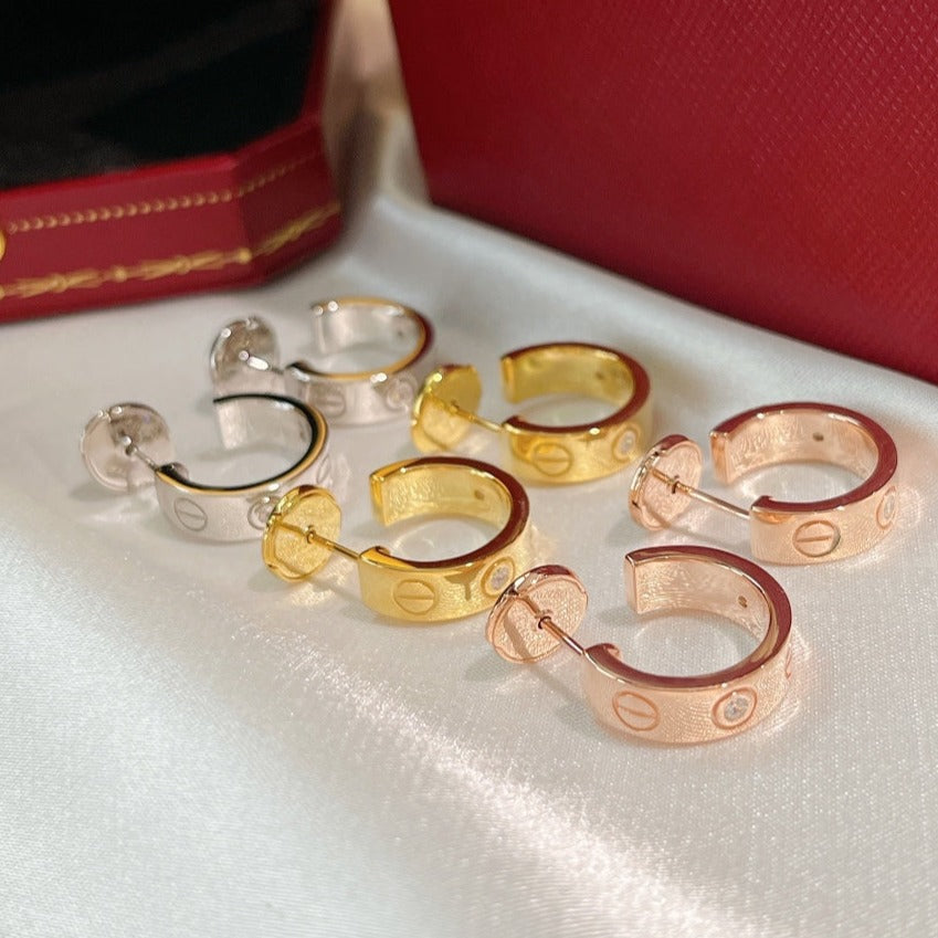 [Lumi Jewels]LOVE EARRINGS 5.7MM 2 DIAMONDS