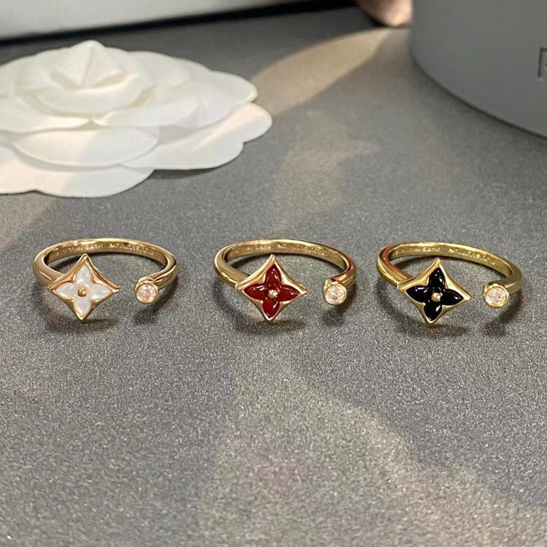 [Lumi Jewels]STAR 1 DIAMOND OPEN RING