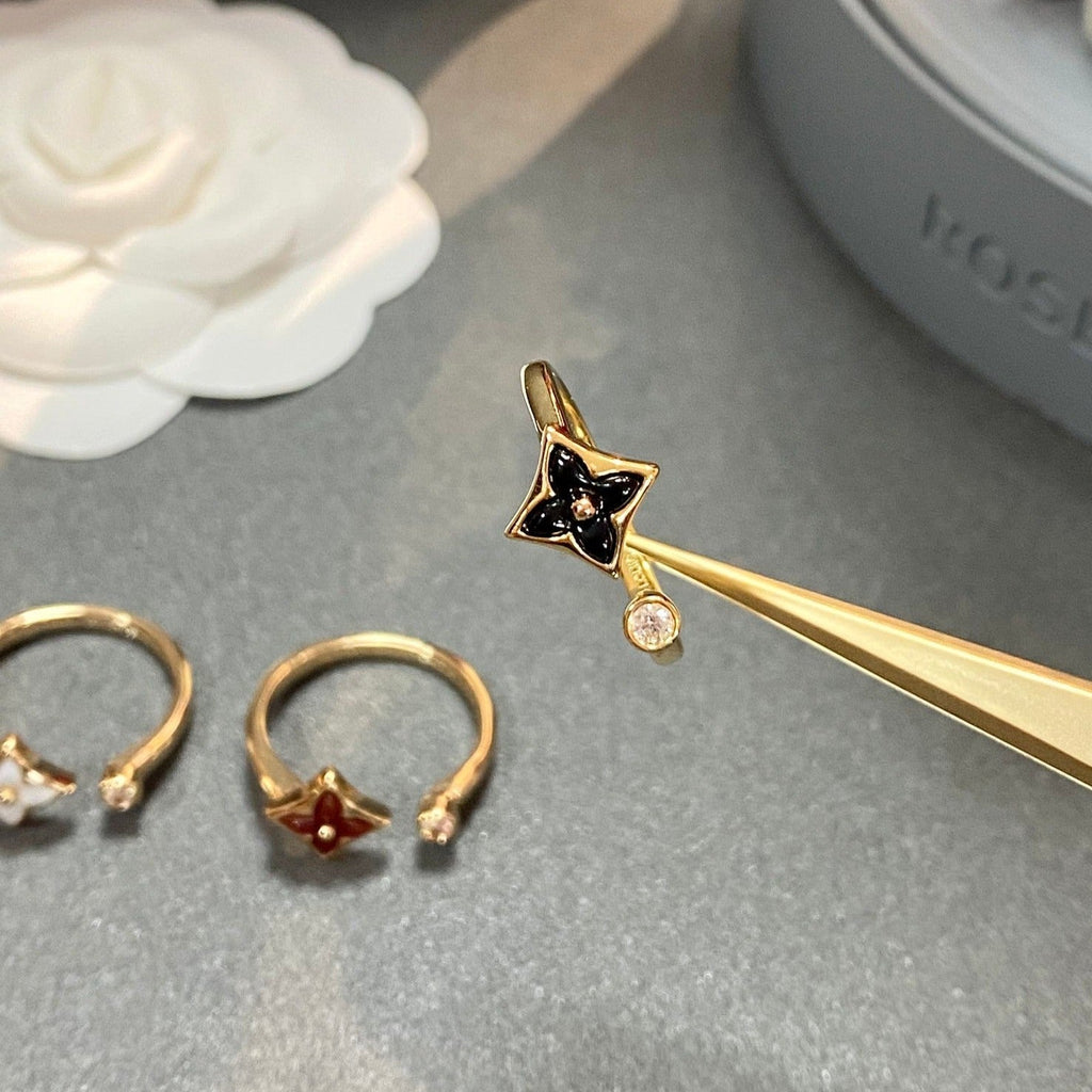 [Lumi Jewels]STAR 1 DIAMOND OPEN RING