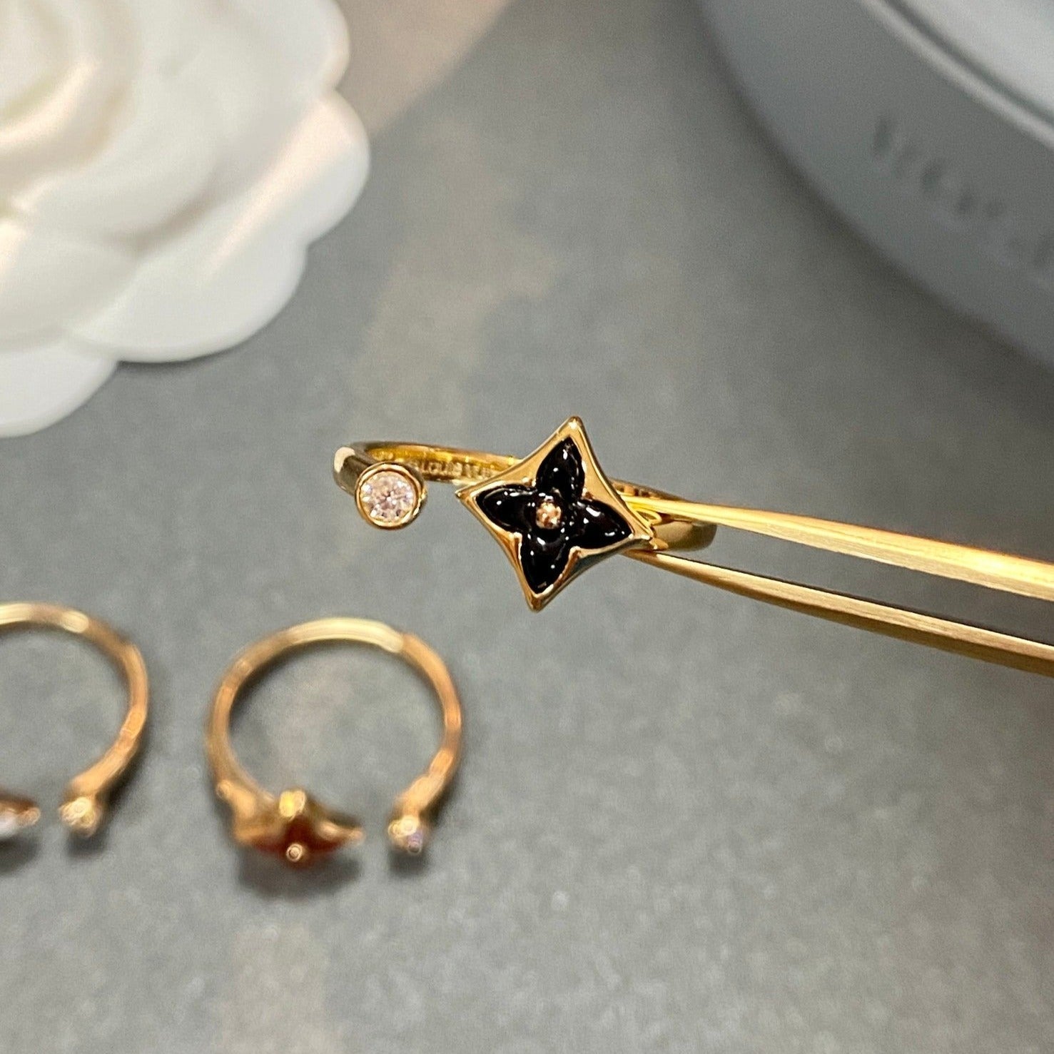[Lumi Jewels]STAR 1 DIAMOND OPEN RING