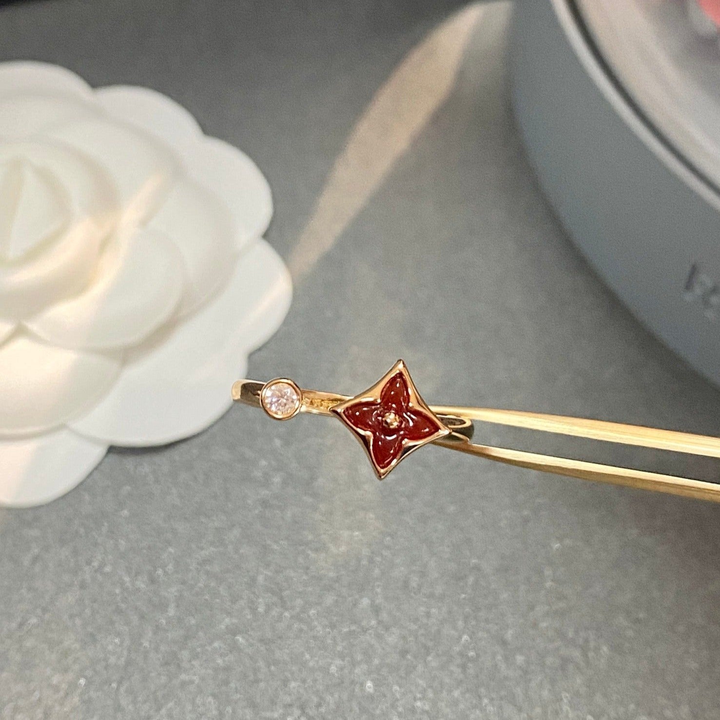 [Lumi Jewels]STAR 1 DIAMOND OPEN RING