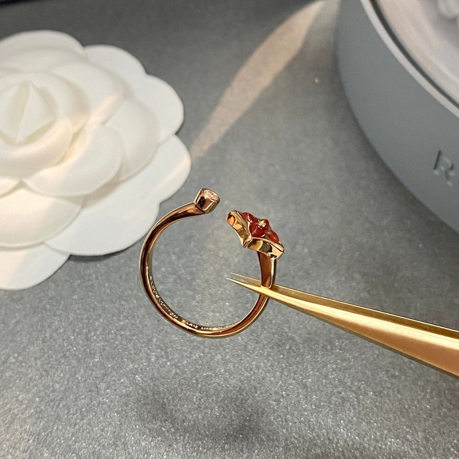 [Lumi Jewels]STAR 1 DIAMOND OPEN RING