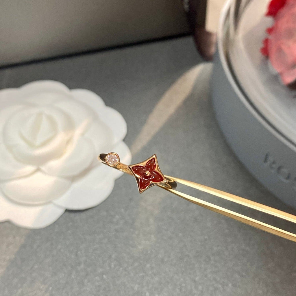 [Lumi Jewels]STAR 1 DIAMOND OPEN RING