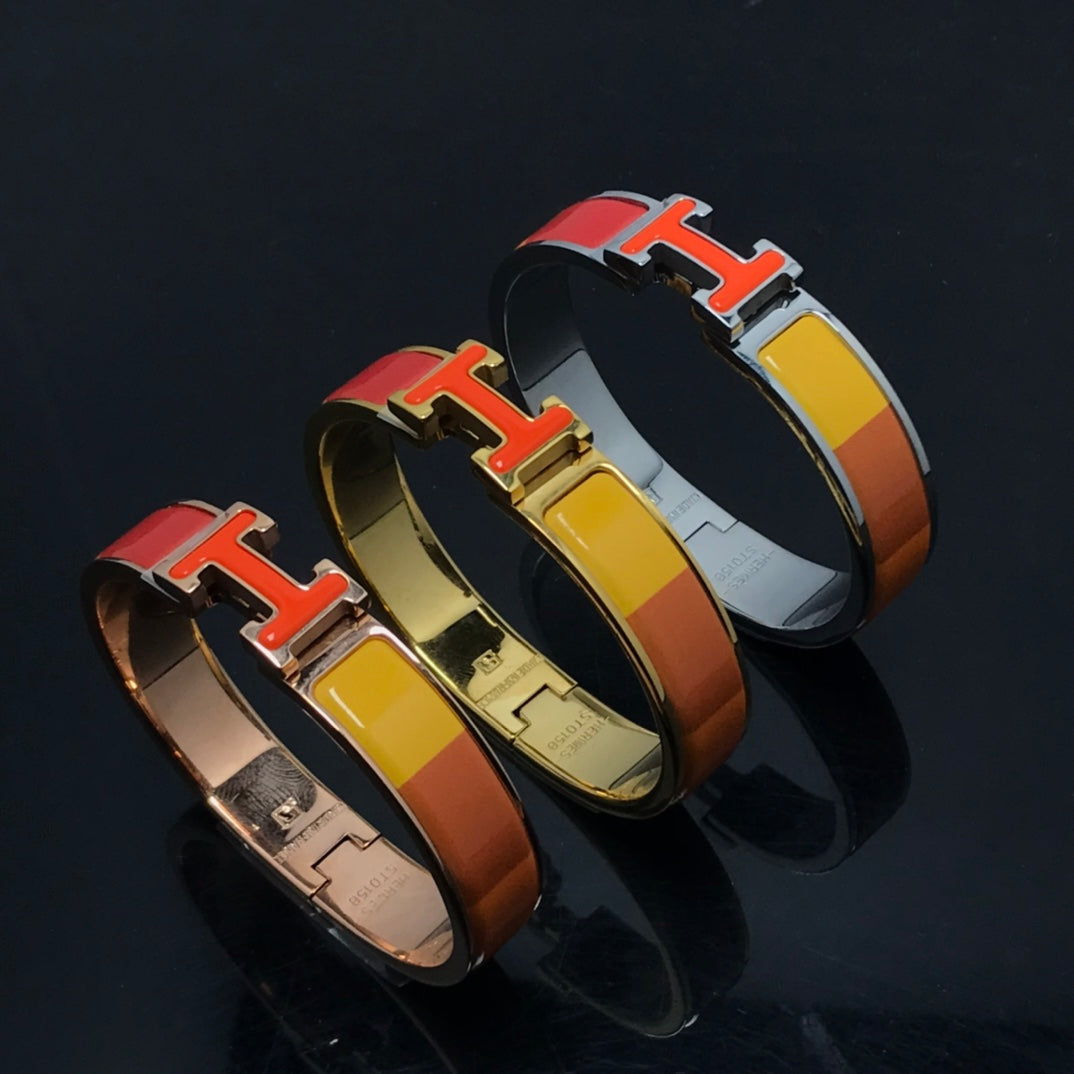 [Lumi Jewels]H BRACELET ORANGE RAINBOW CERAMIC