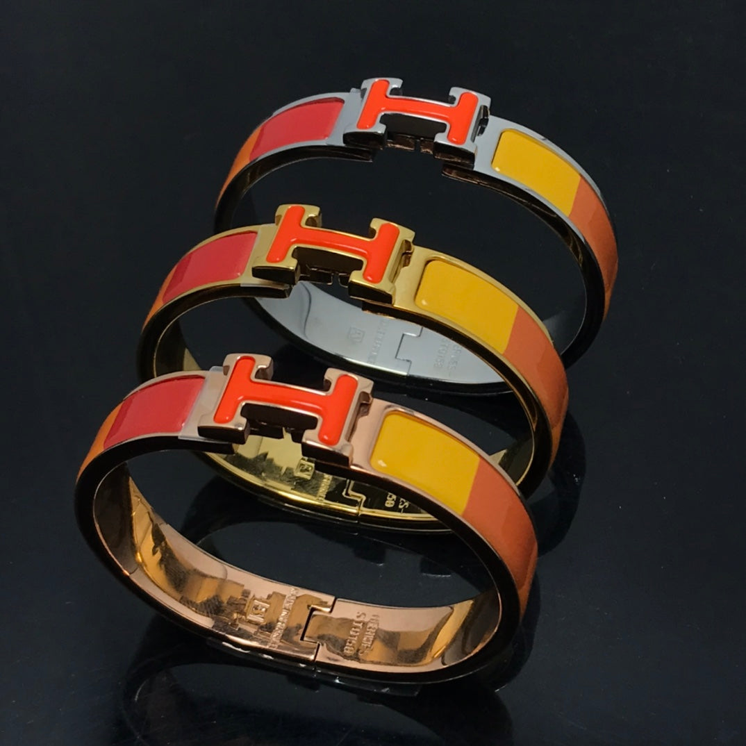 [Lumi Jewels]H BRACELET ORANGE RAINBOW CERAMIC