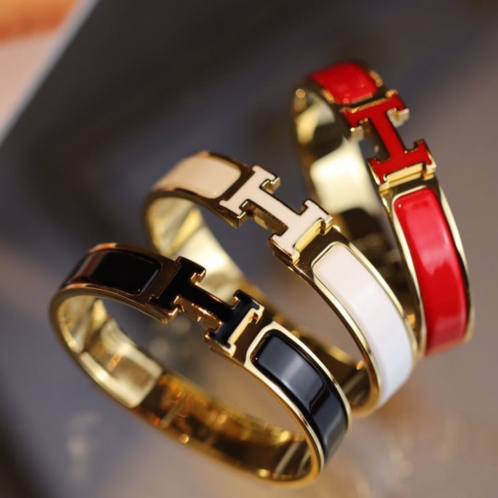 [Lumi Jewels]H BRACELET 12MM GOLD