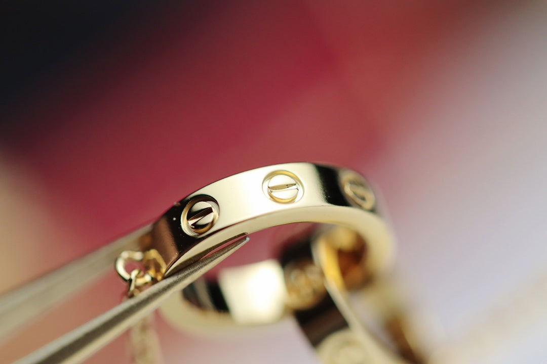 [Lumi Jewels]LOVE NECKLACE DOUBLE RING GOLD