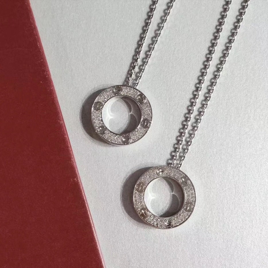 [Lumi Jewels]LOVE NECKLACE ADJUSTABLE SILVER