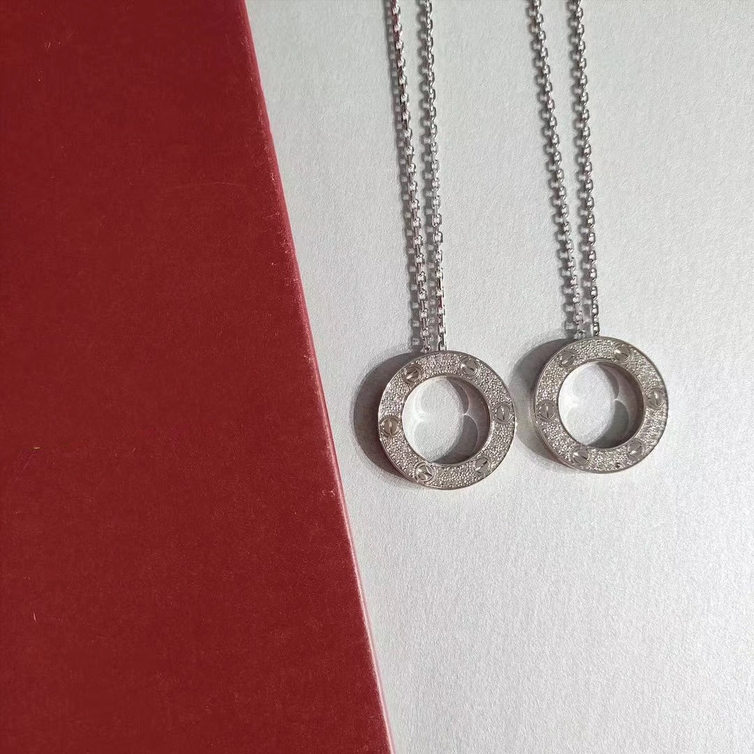 [Lumi Jewels]LOVE NECKLACE ADJUSTABLE SILVER