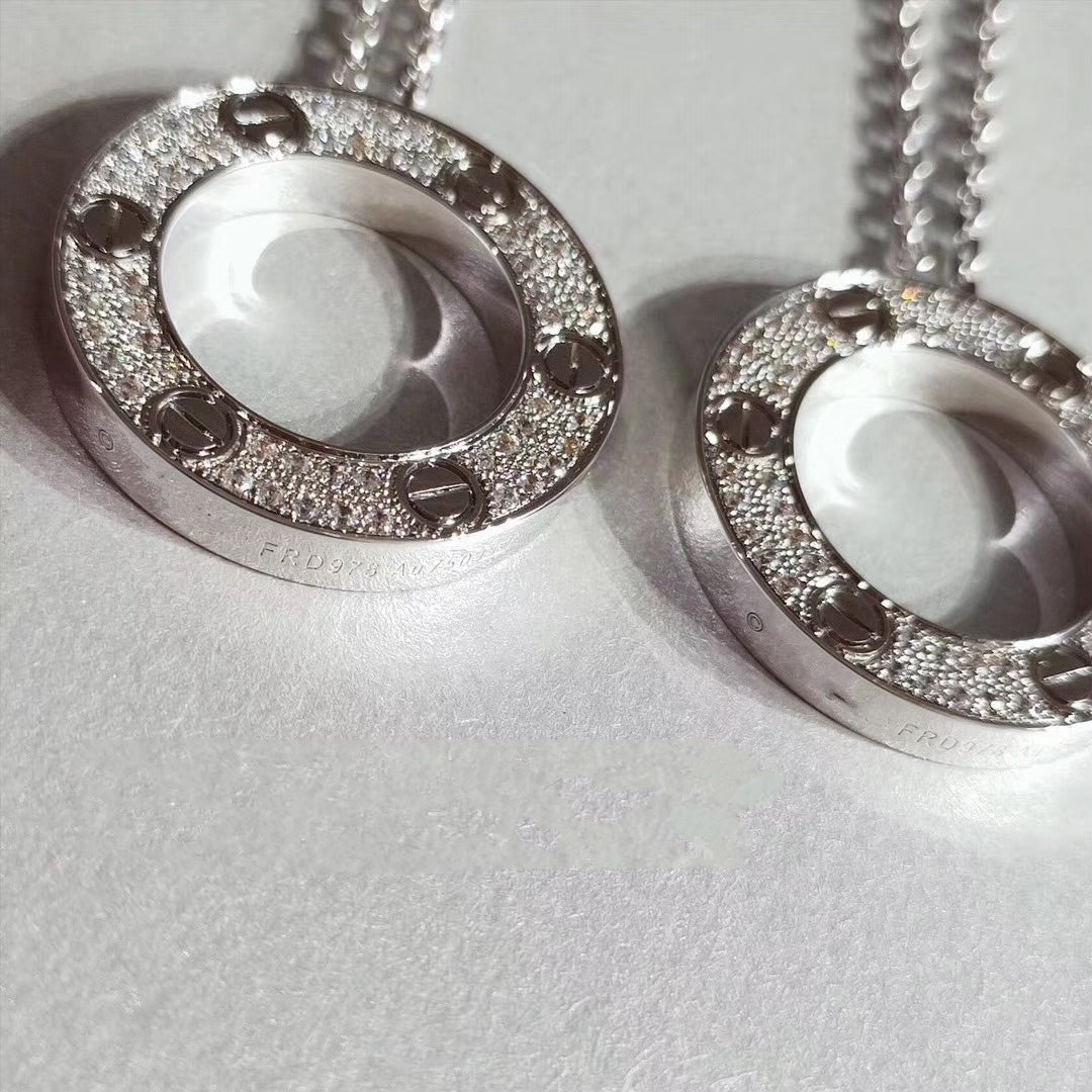 [Lumi Jewels]LOVE NECKLACE ADJUSTABLE SILVER