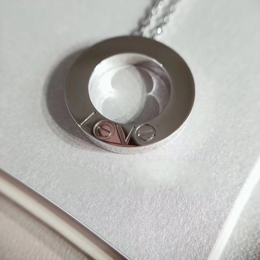 [Lumi Jewels]LOVE NECKLACE ADJUSTABLE SILVER