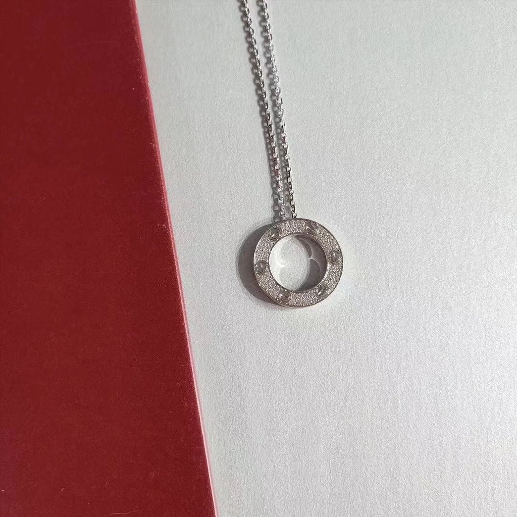 [Lumi Jewels]LOVE NECKLACE ADJUSTABLE SILVER