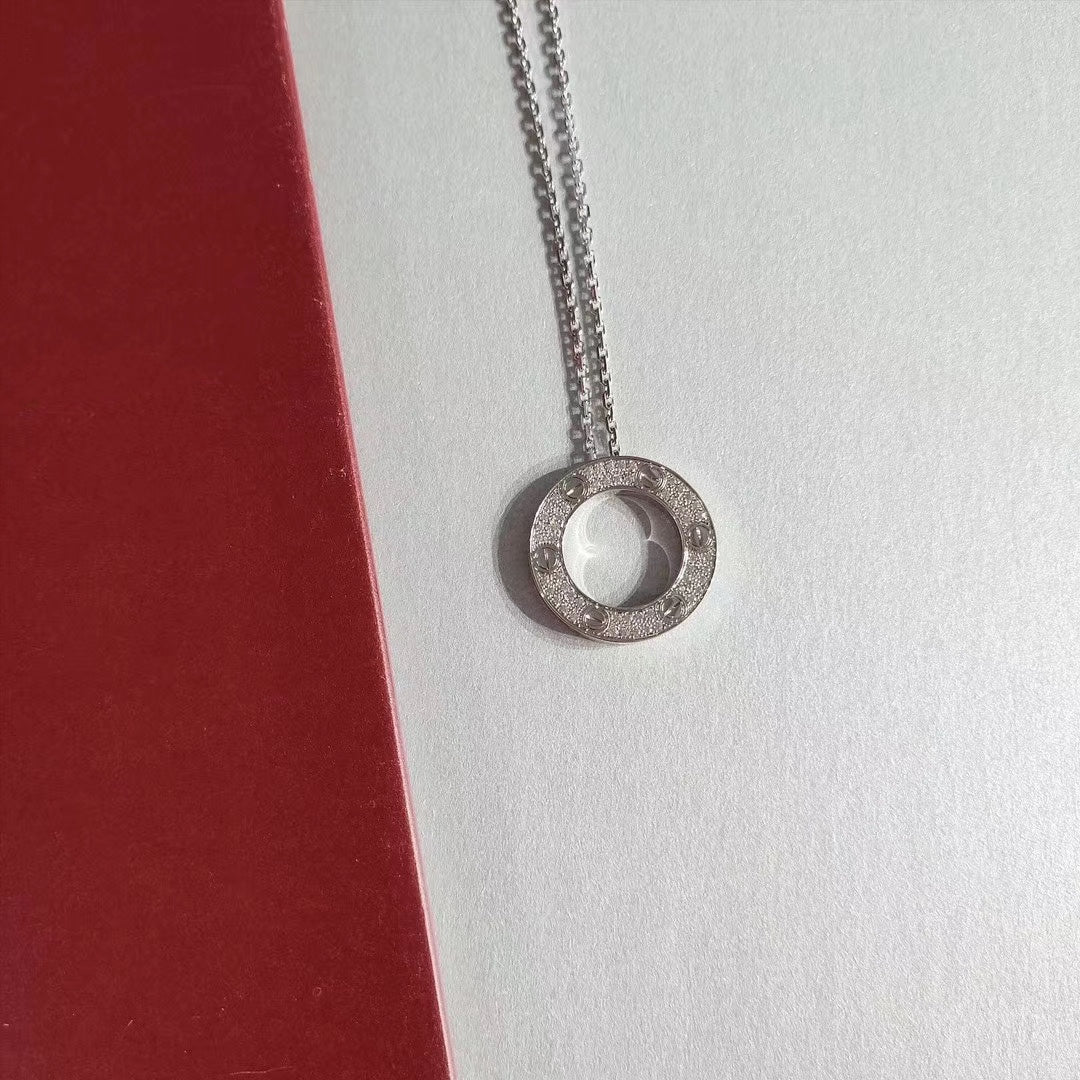 [Lumi Jewels]LOVE NECKLACE ADJUSTABLE SILVER