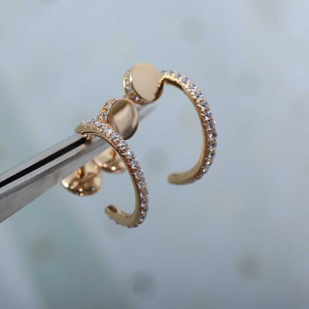 [Lumi Jewels]JUSTE EARRINGS 12.75MM PINK GOLD DIAMOND