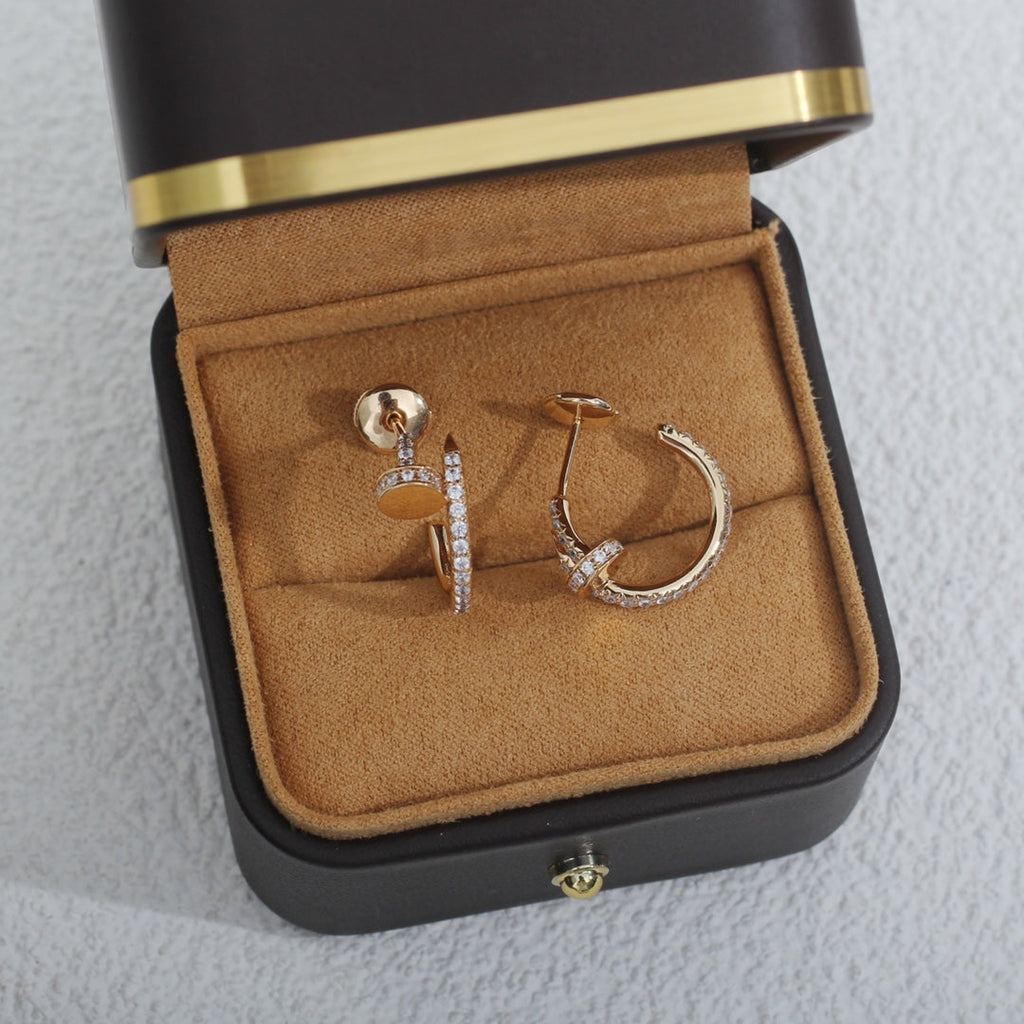[Lumi Jewels]JUSTE EARRINGS 12.75MM PINK GOLD DIAMOND