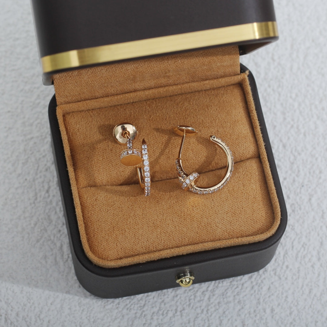 [Lumi Jewels]JUSTE EARRINGS 12.75MM PINK GOLD DIAMOND
