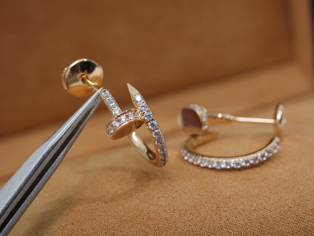 [Lumi Jewels]JUSTE EARRINGS 12.75MM PINK GOLD DIAMOND