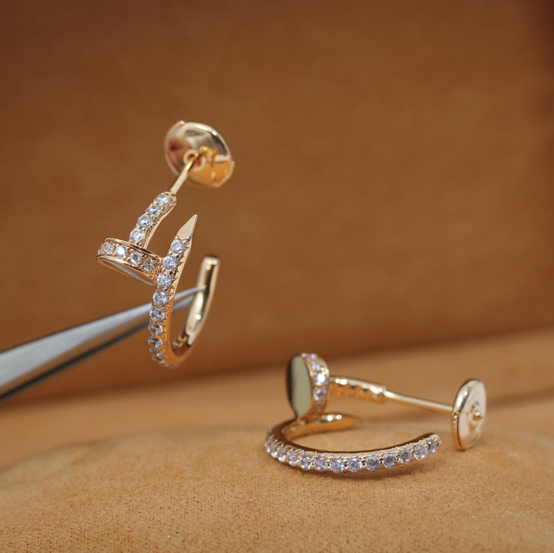 [Lumi Jewels]JUSTE EARRINGS 12.75MM PINK GOLD DIAMOND