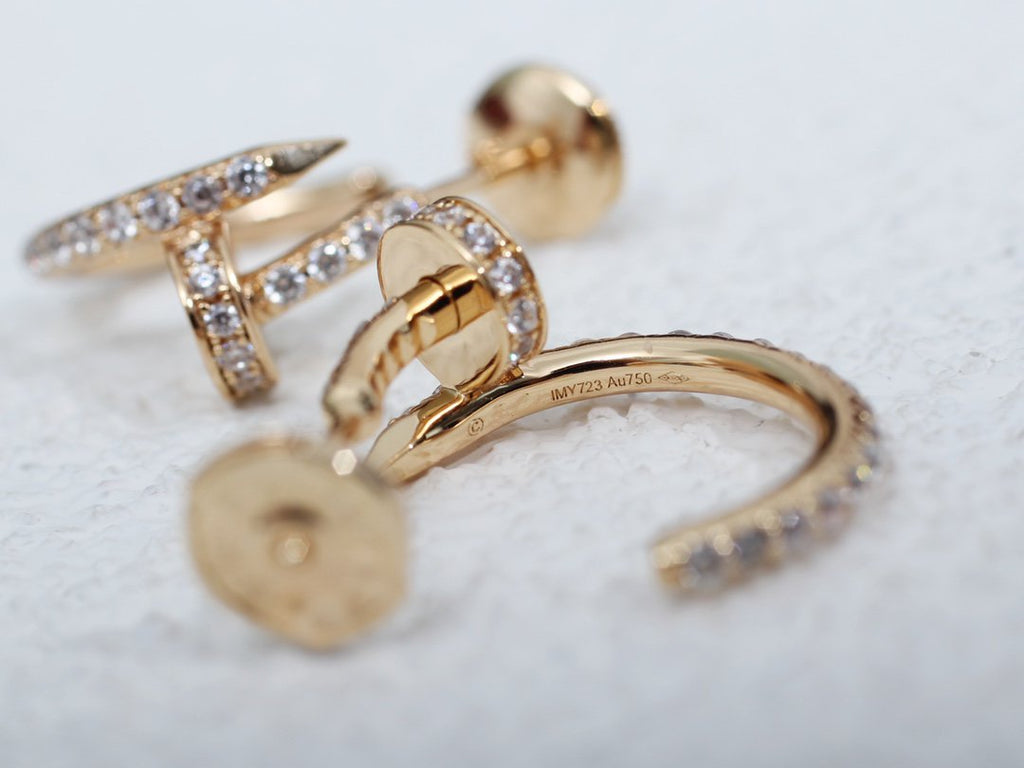 [Lumi Jewels]JUSTE EARRINGS 12.75MM PINK GOLD DIAMOND