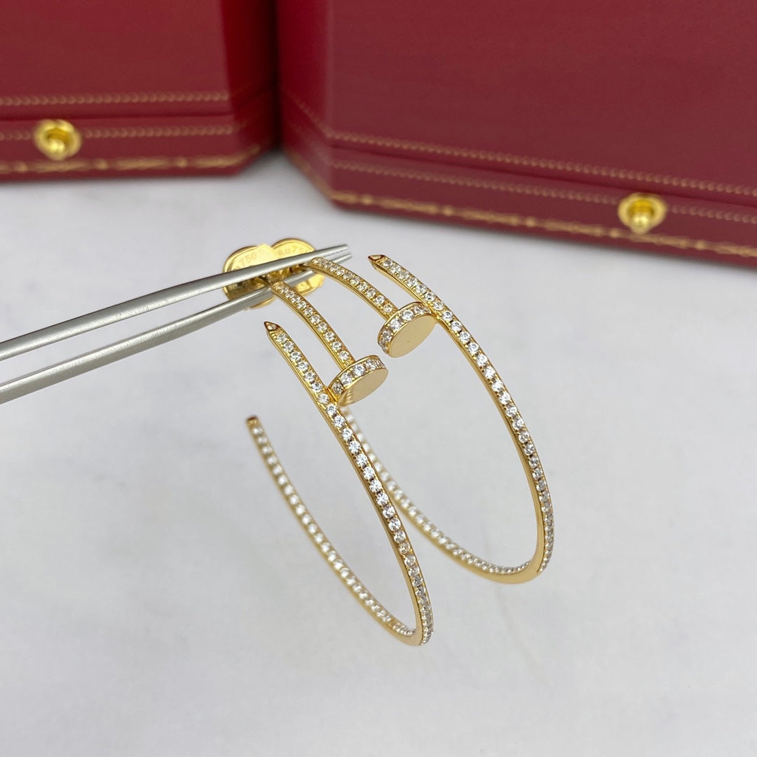 [Lumi Jewels]JUSTE EARRINGS FULL DIAMONDS 1.8MM