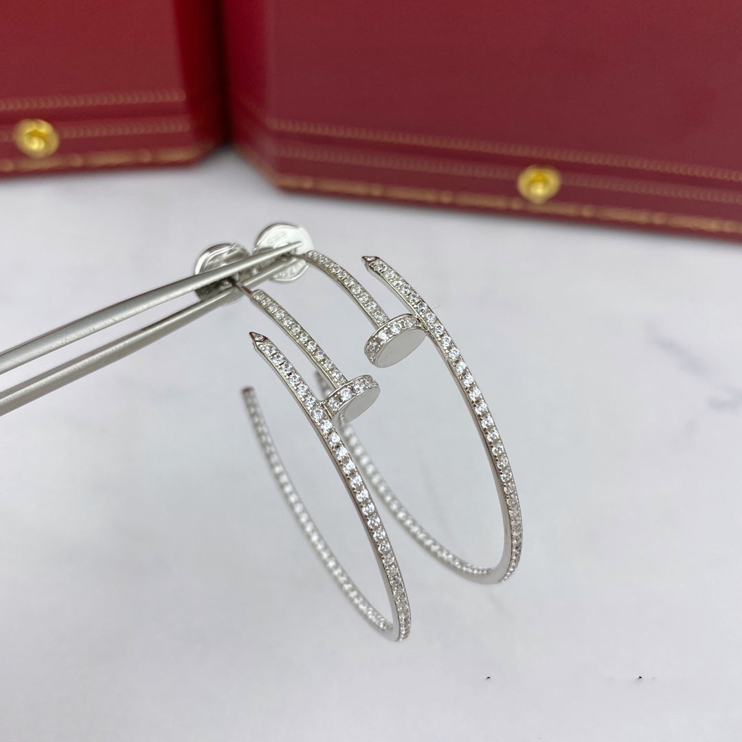 [Lumi Jewels]JUSTE EARRINGS FULL DIAMONDS 1.8MM