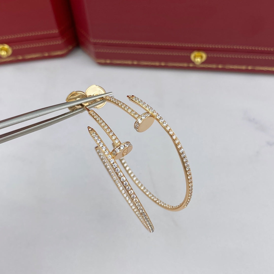 [Lumi Jewels]JUSTE EARRINGS FULL DIAMONDS 1.8MM