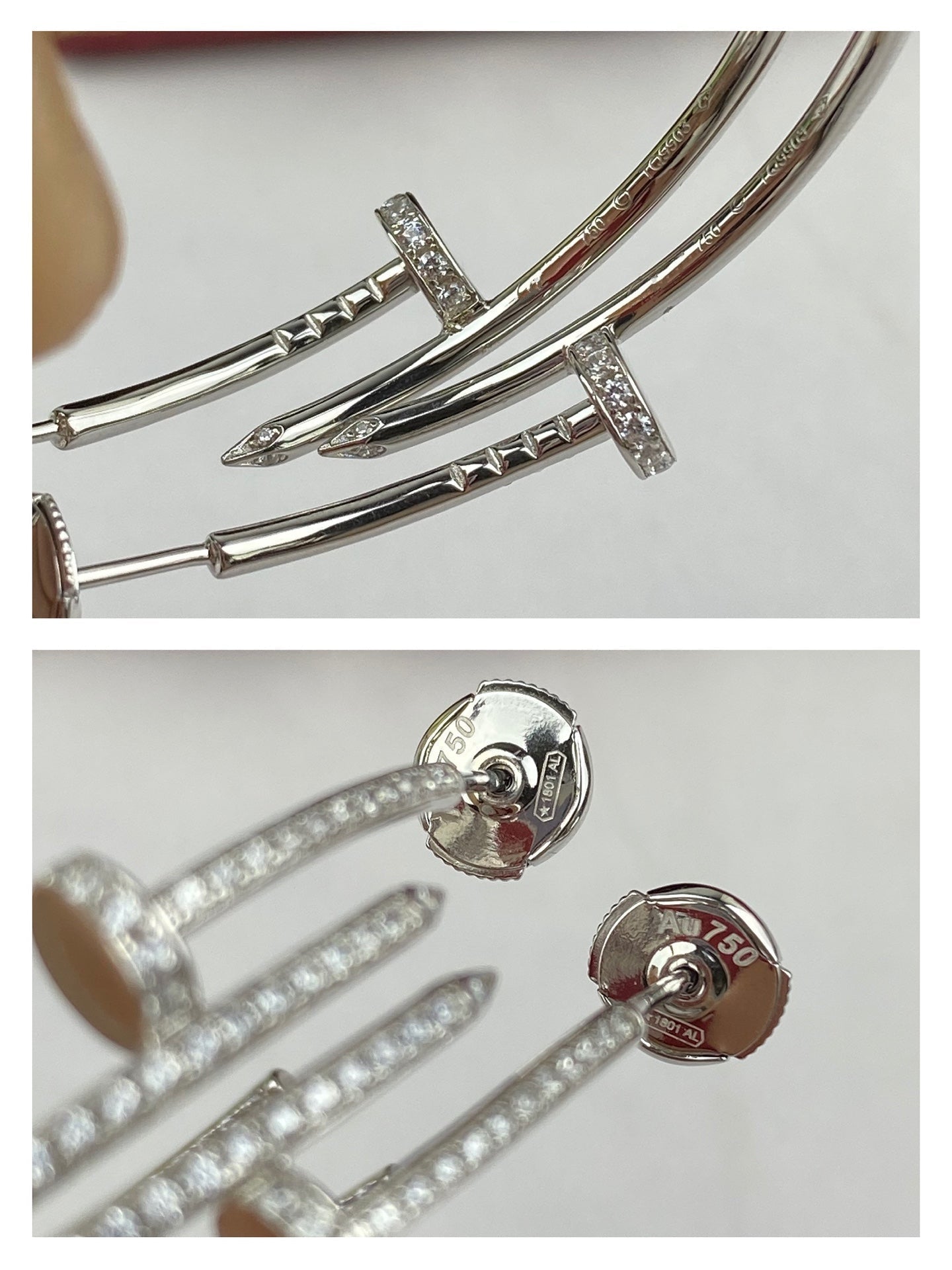 [Lumi Jewels]JUSTE EARRINGS FULL DIAMONDS 1.8MM