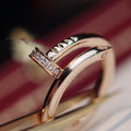 [Lumi Jewels]JUSTE RING 2.65MM PINK GOLD DIAMOND