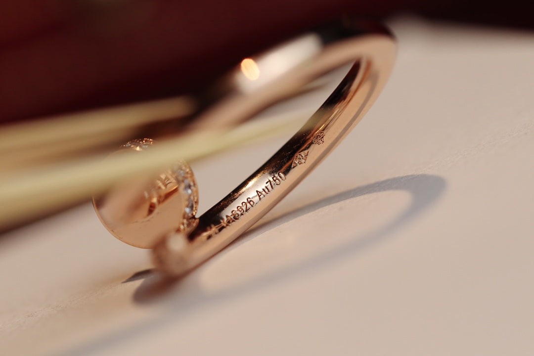 [Lumi Jewels]JUSTE RING 2.65MM PINK GOLD DIAMOND