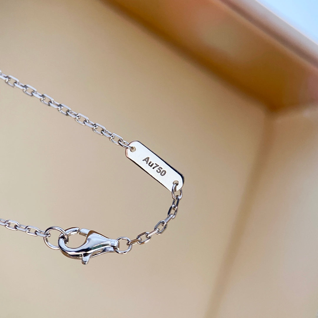 [Lumi Jewels]CLOVER DIAMOND NECKLACE SILVER