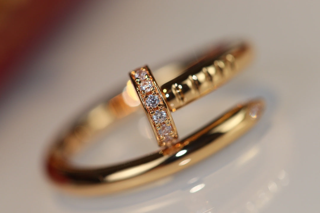 [Lumi Jewels]JUSTE RING 2.65MM GOLD DIAMOND