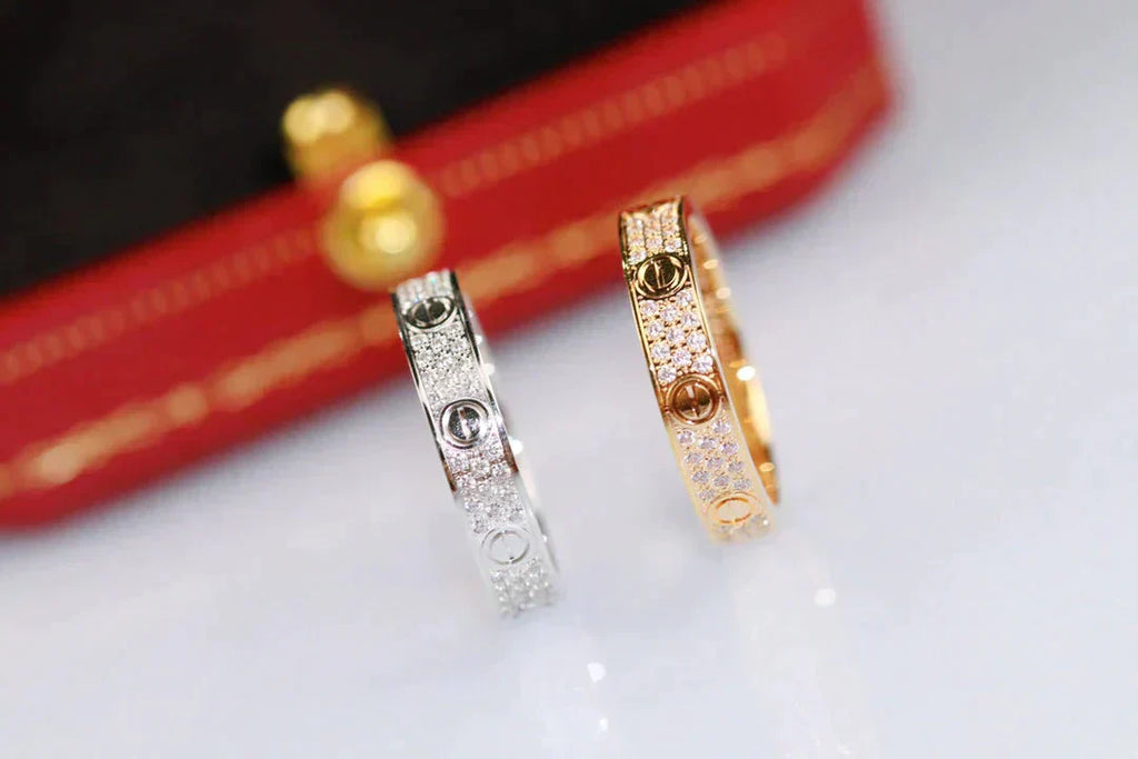 [Lumi Jewels]LOVE RING 3.6MM DIAMOND PAVED