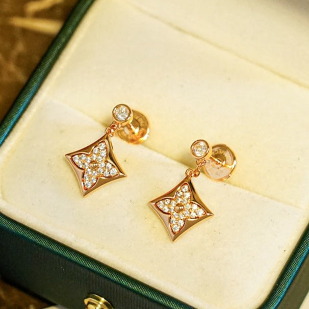 [Lumi Jewels]STAR DIAMONDS EARRINGS GOLD