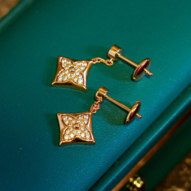 [Lumi Jewels]STAR DIAMONDS EARRINGS GOLD