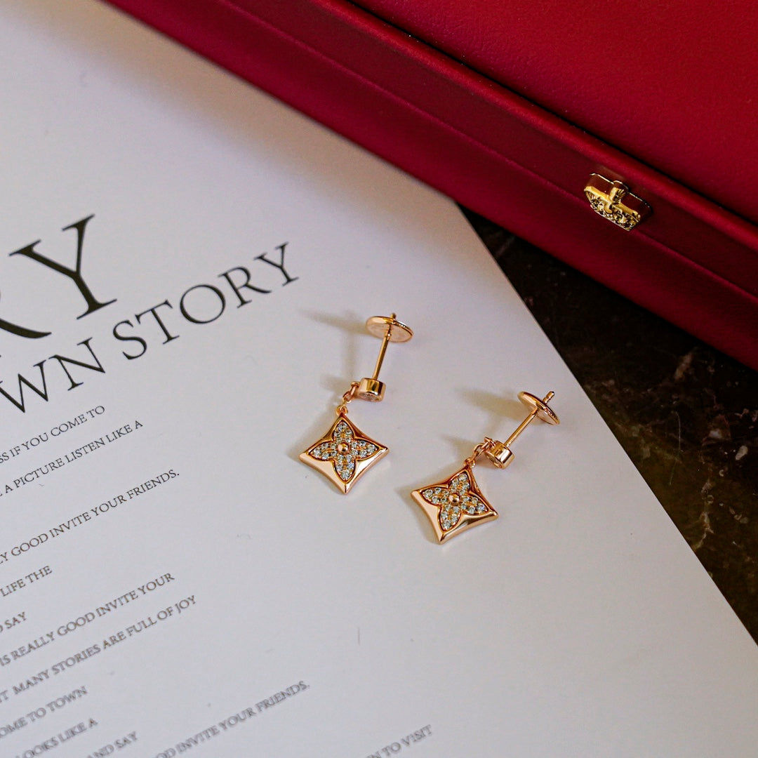 [Lumi Jewels]STAR DIAMONDS EARRINGS GOLD