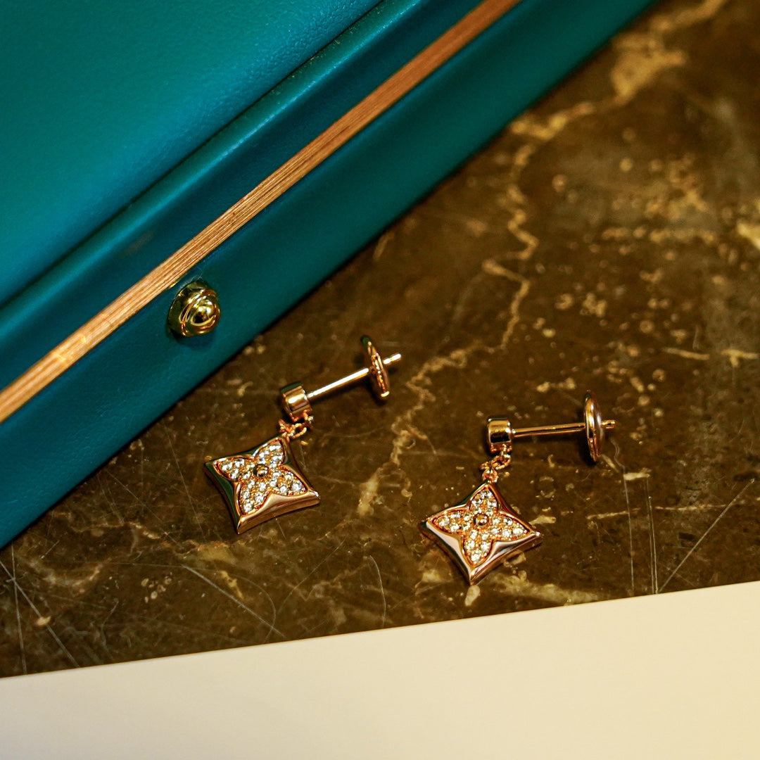 [Lumi Jewels]STAR DIAMONDS EARRINGS GOLD